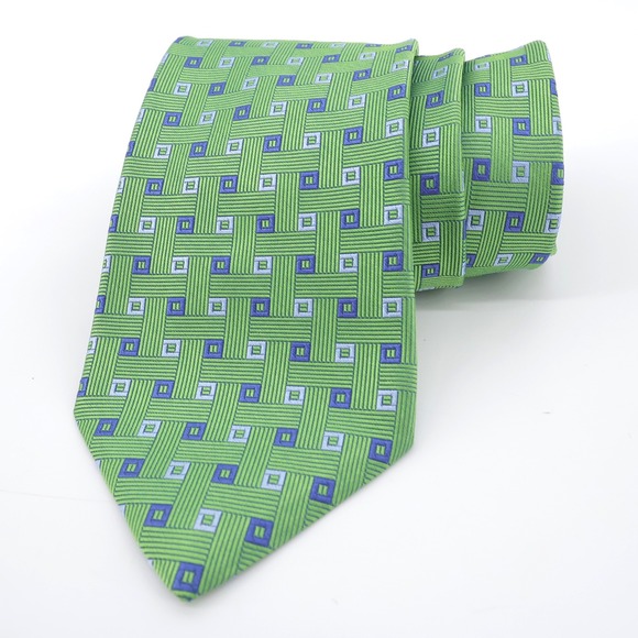 Brooks Brothers Other - Brooks‎ Brothers Tie Geometric Silk Tie Green One Size Mens OS